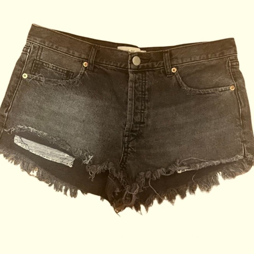 Free People Cut Off Denim Shorts